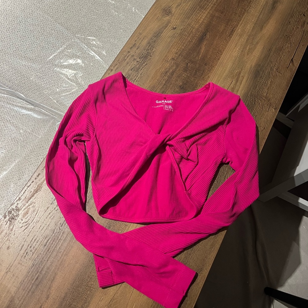 Garage Twist Front Crop Top
